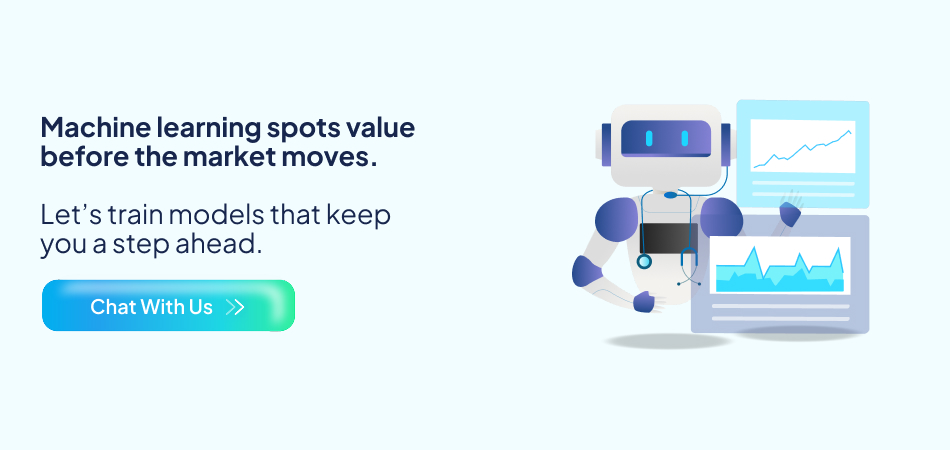 Robot analyzing data on screens, showing how machine learning spots value and keeps you ahead in the market—7 pillars, artificial intelligence, Machine learning, sports betting app