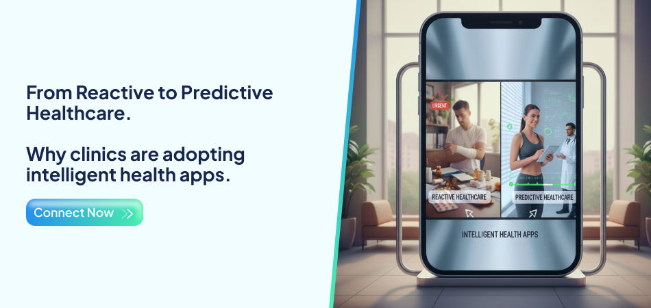 Predictive healthcare mobile app interface - 7Pillars.