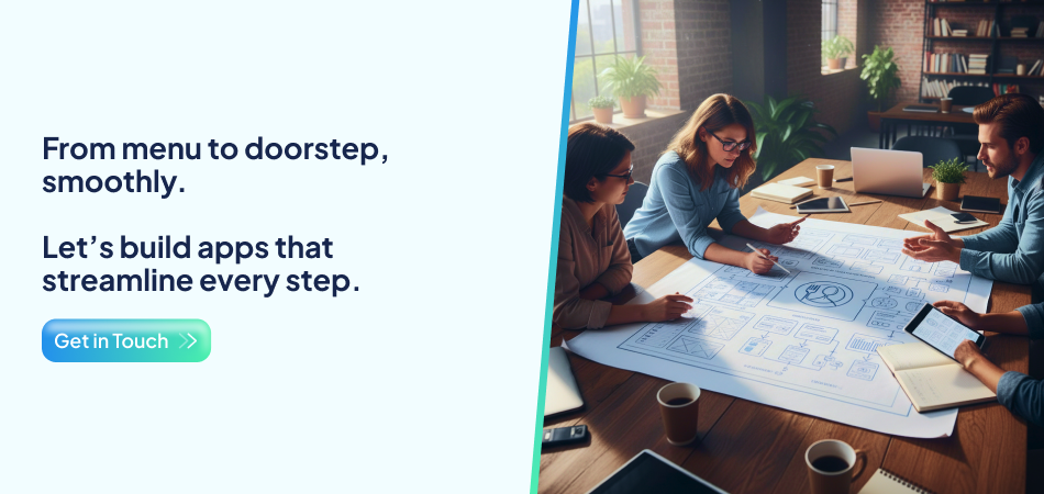 End-to-end on-demand food delivery app workflow