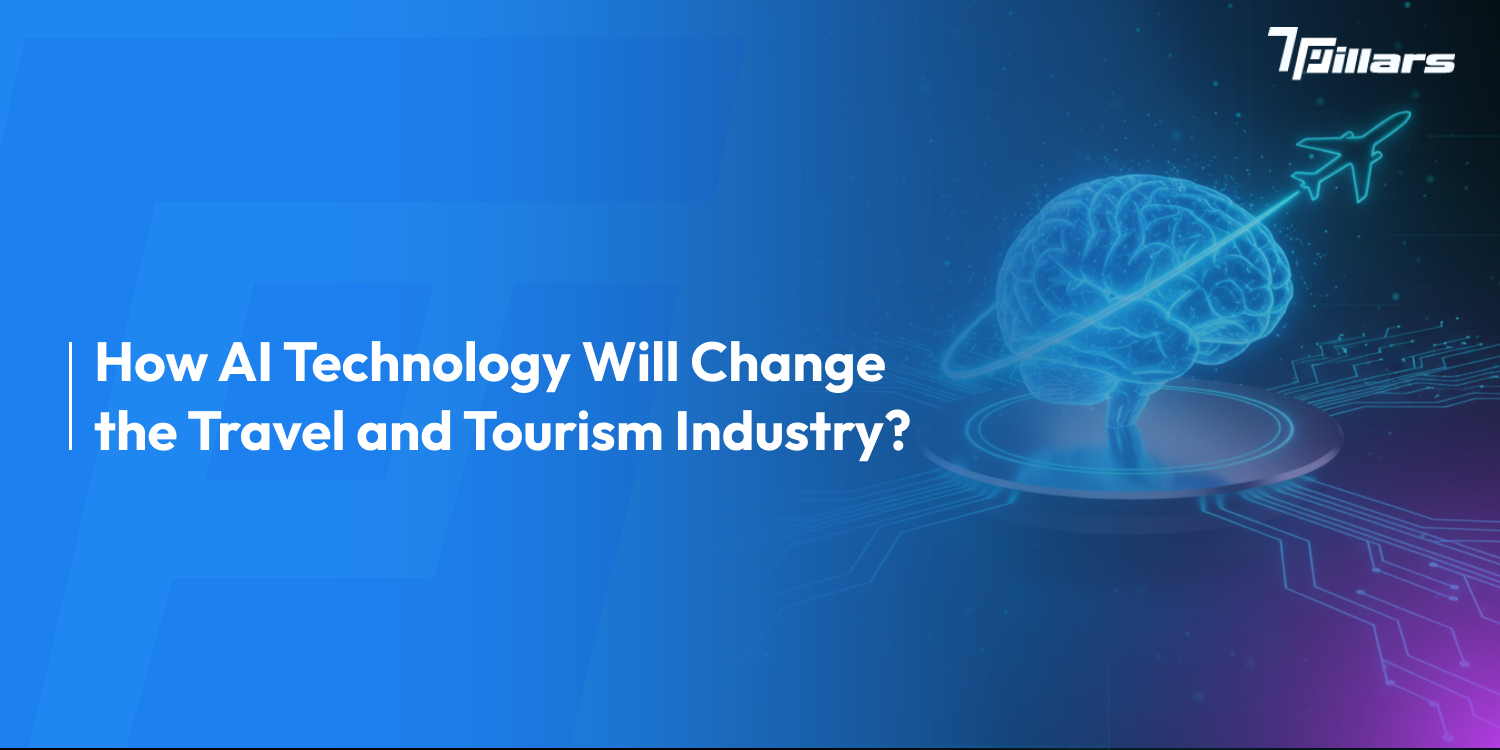 Transformation concept of AI in Travel Industry - 7Pillars.