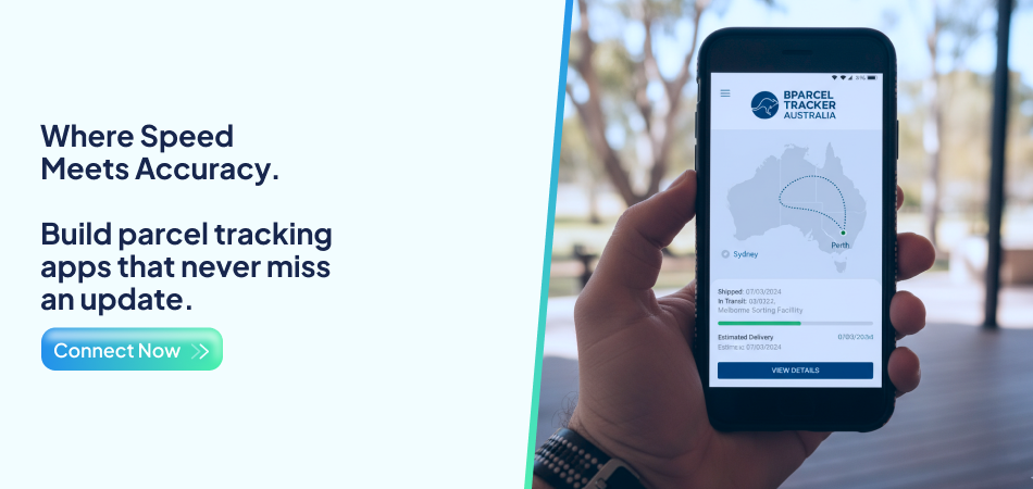 Fast parcel tracking app interface showing parcel tracking app