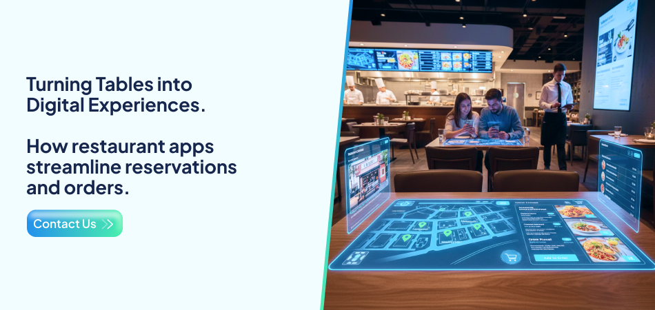 Digital restaurant ordering interface - 7Pillars.