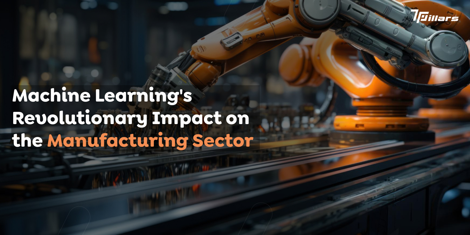 Industrial automation powered by Machine Learning: a robotic arm working on a manufacturing conveyor belt.