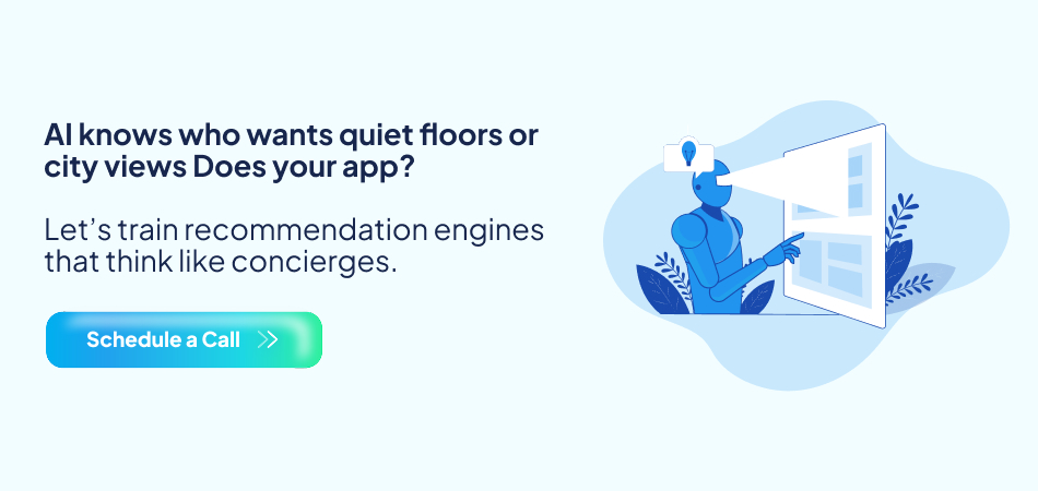 AI technology-powered recommendation engines thinking like concierges for personalized travel stays—7pillars, ai software development, travel app development, ai technology