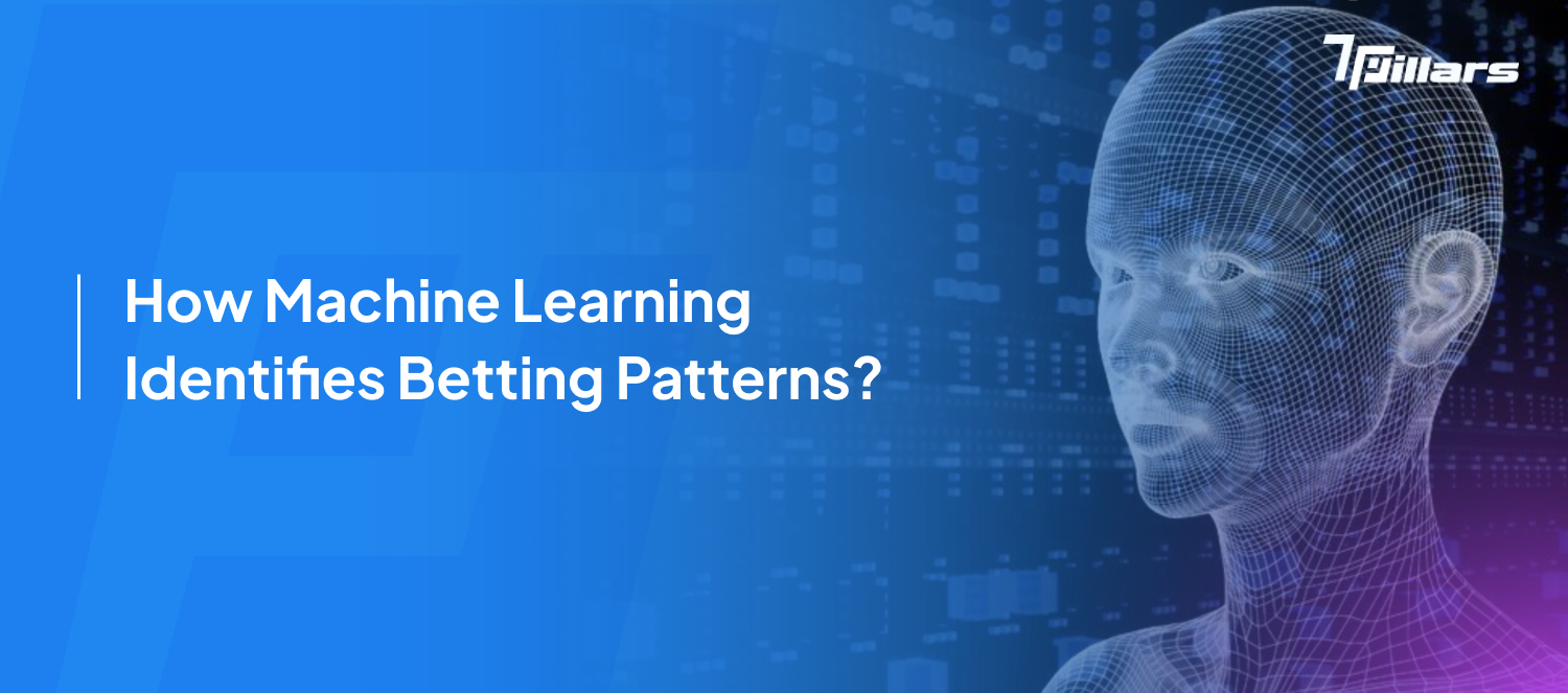 Wireframe head graphic representing how machine learning identifies betting patterns—7 pillars, artificial intelligence, Machine learning, sports betting app