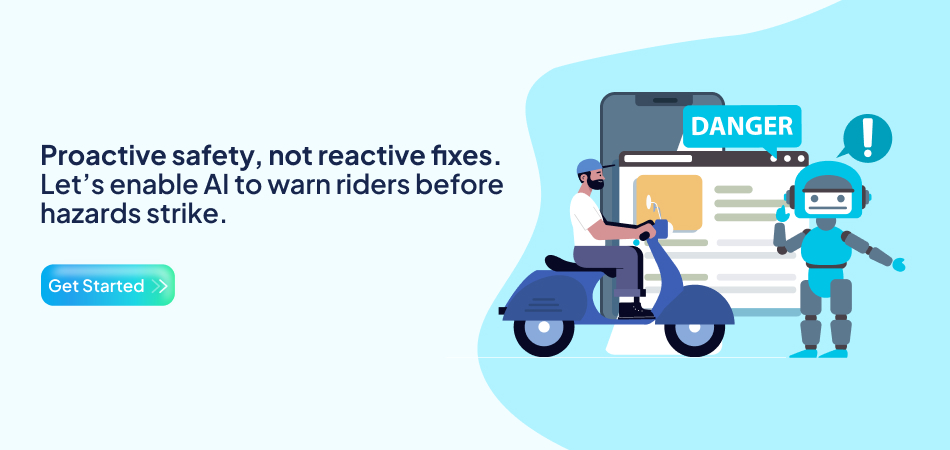 Proactive hazard warning for riders – 7 Pillars.