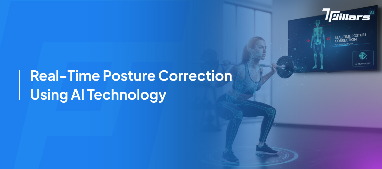 Real-time posture correction AI technology – 7Pillars.