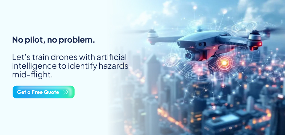 Training Drone to identify mid-flight hazards – 7 Pillars.