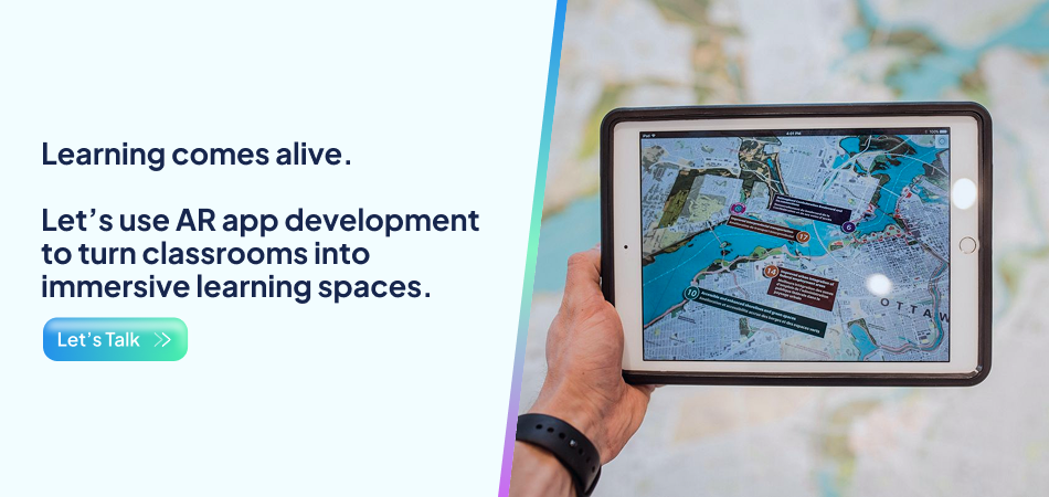 AR based interactive map for enhanced classroom learning -7Pillars.