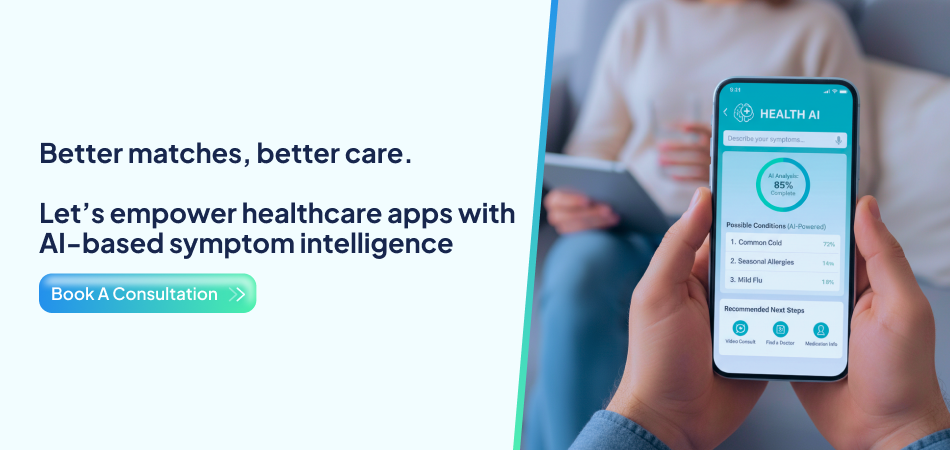 AI-powered healthcare app interface - 7Pillars.
