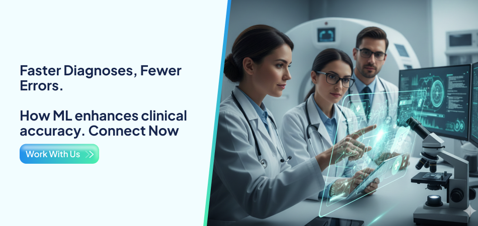 Doctors using AI diagnostic technology - 7Pillars.