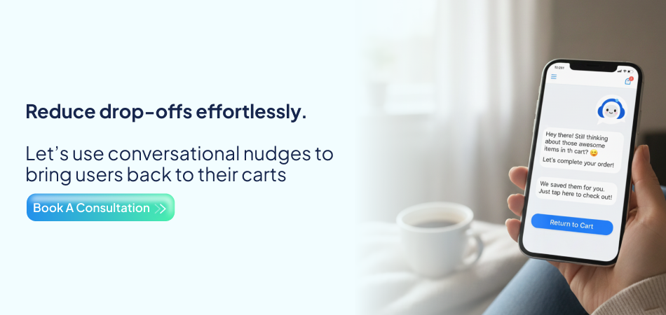 Chatbot reminder on mobile screen