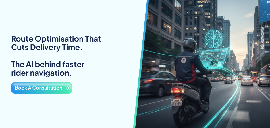 ai route optimisation for food delivery - 7Pillars.
