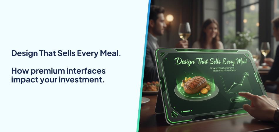 Premium food app UI investment impact - 7Pillars.