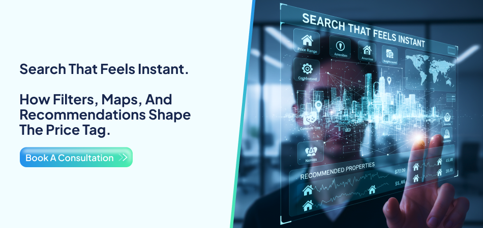 Instant search with filters and maps - 7Pillars.