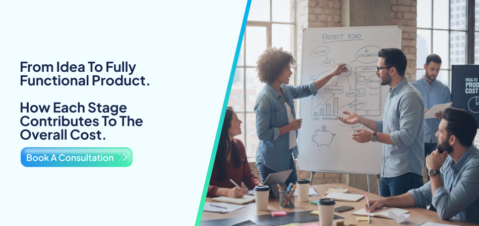 App development team planning product stages