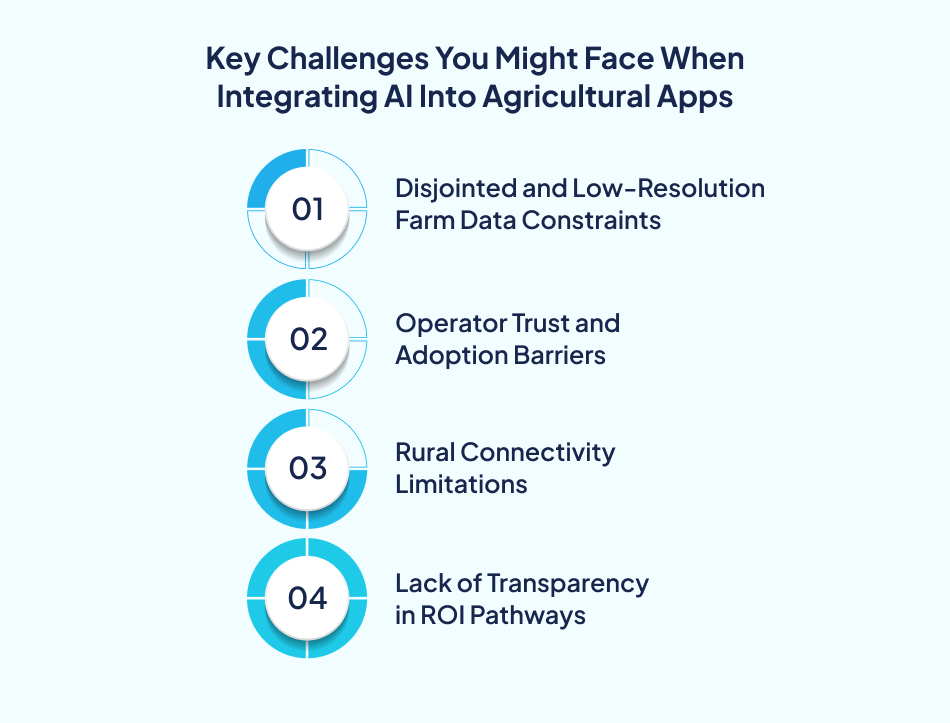 AI in Agriculture adoption challenges.