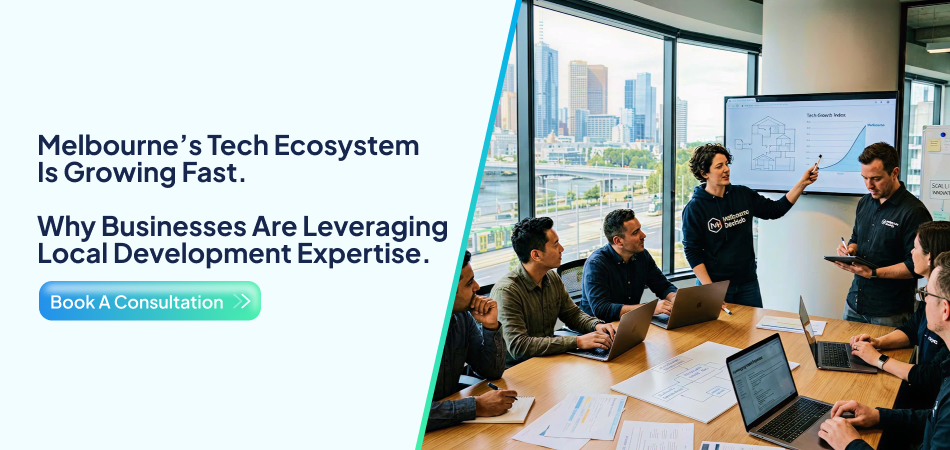 Melbourne tech ecosystem supporting Custom Software Development and digital innovation-7 Pillars.