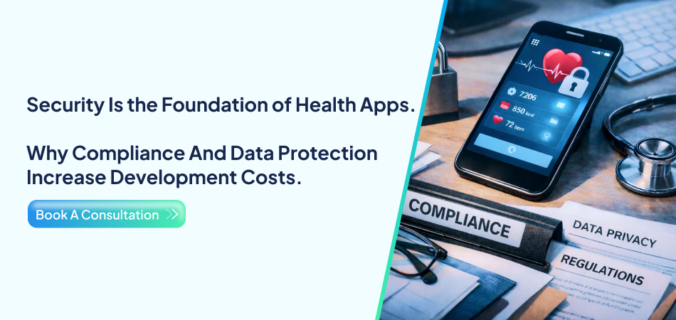 Mobile health app security and compliance concept
