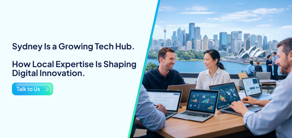 Custom software development team collaborating in Sydney with modern digital solutions and tech innovation.