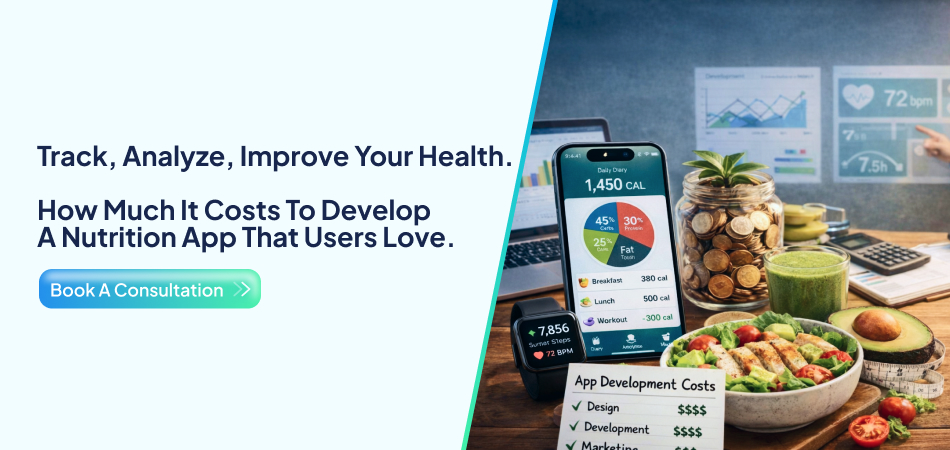 Nutrition app development cost and features