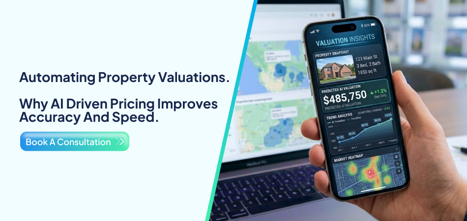 AI property valuation mobile app interface