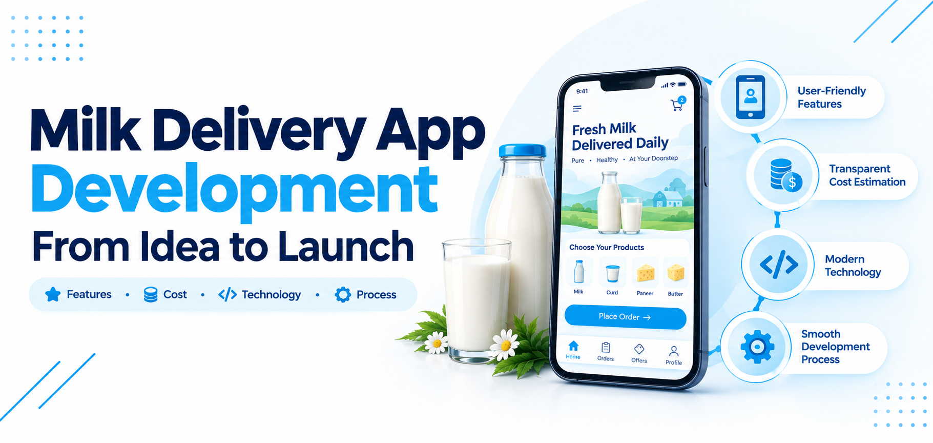 Milk delivery app development company