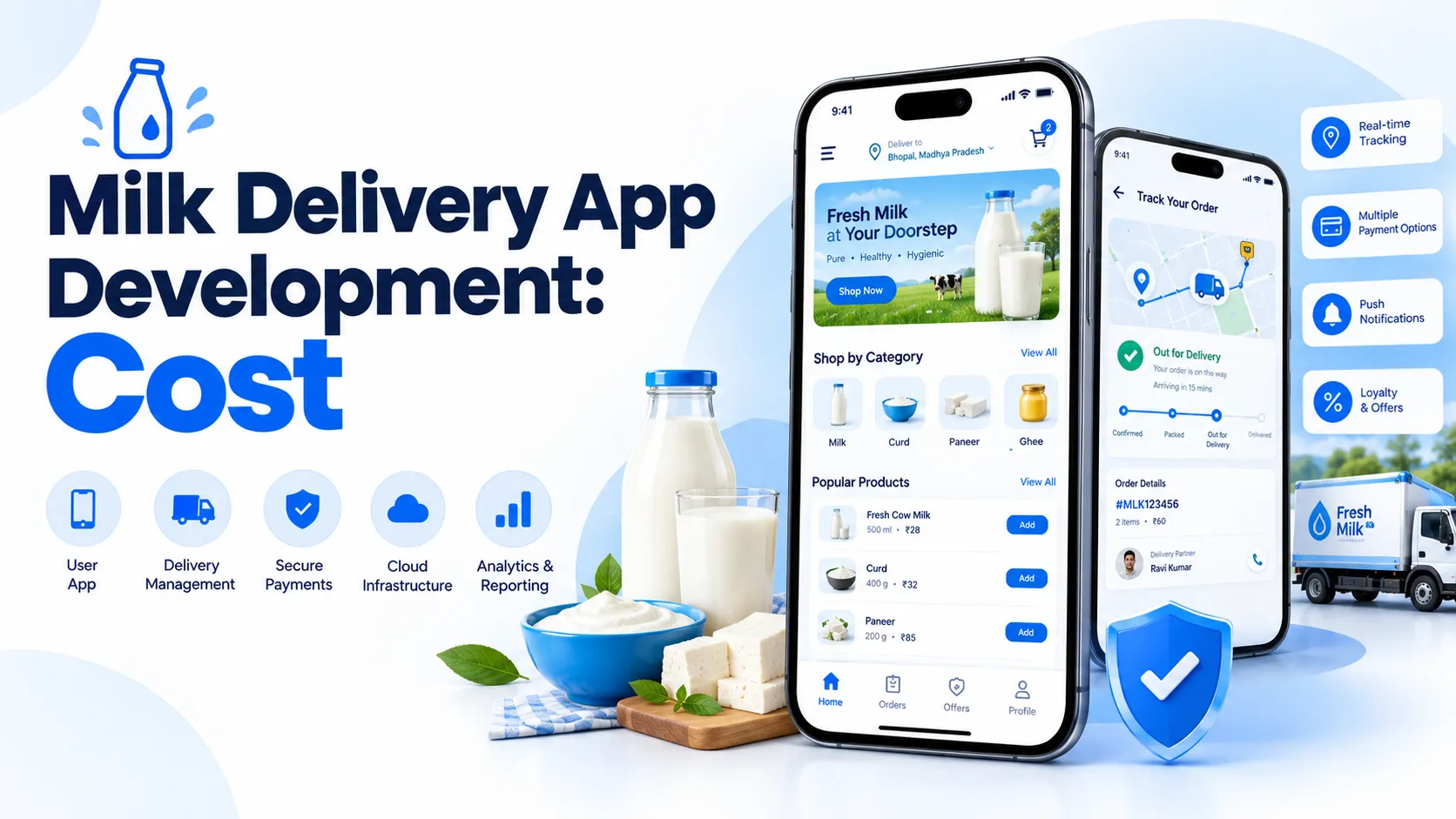 Milk Delivery App Development: Cost, Features, Process & Business Models