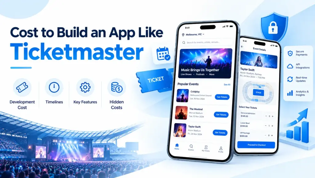 How Much Does it Cost to Build an App like Ticketmaster In Australia